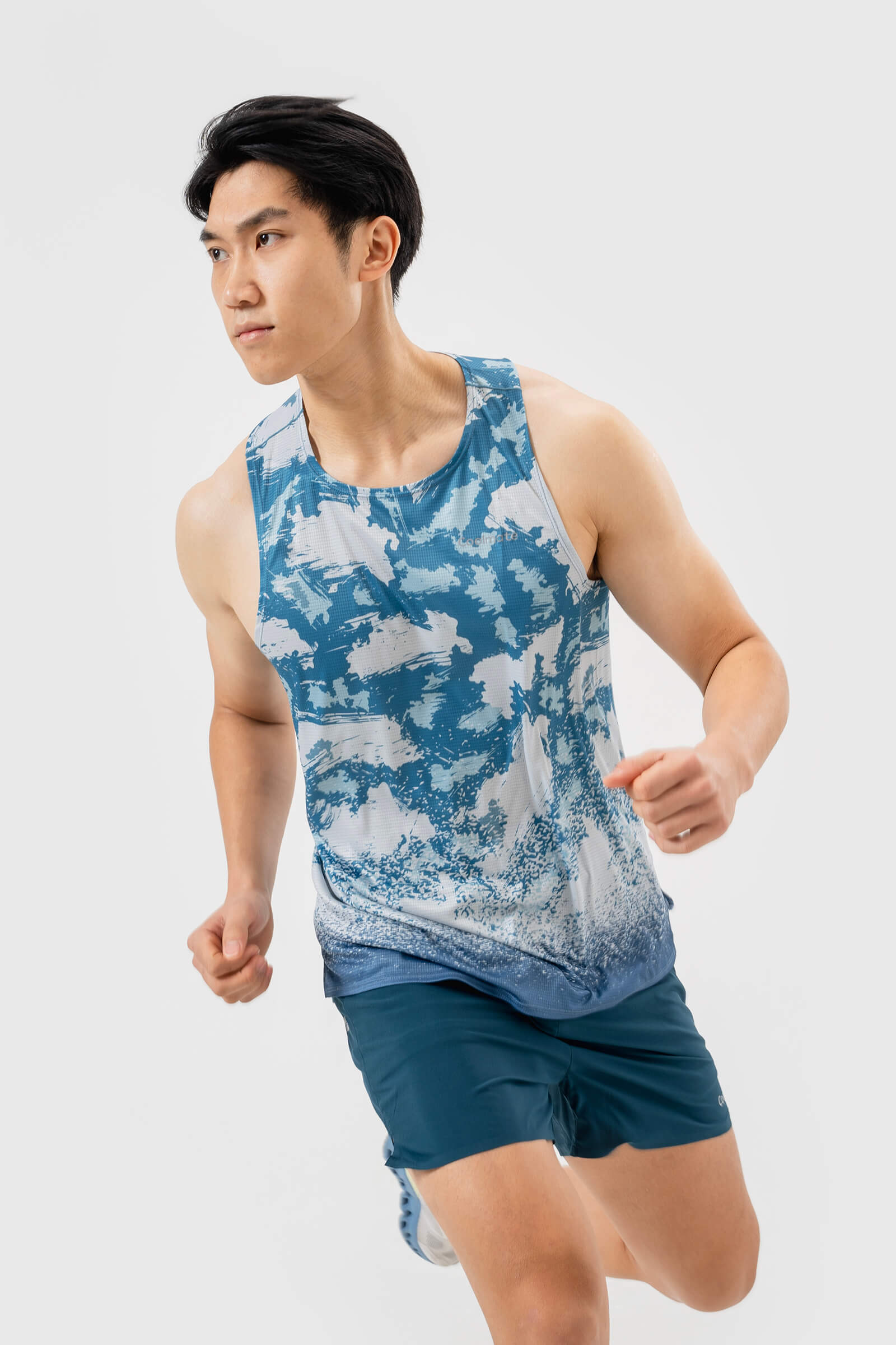 Combo 2 Áo Singlet Chạy Bộ Nam Graphic Frostly Mountain ExDry